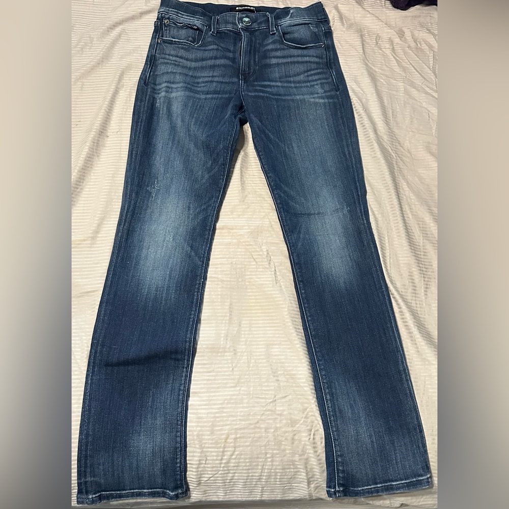 Express Stretch Cropped Skinny Mid Rise jeans size 4